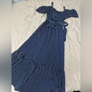 Striped maxi dress